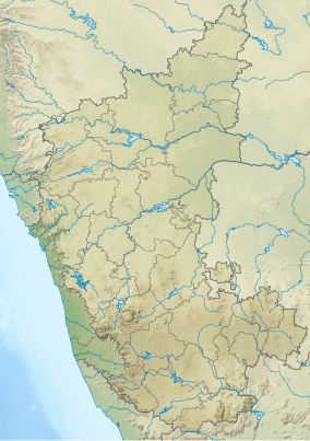 Map showing the location of Bukkapatna Chinkara Wildlife Sanctuary