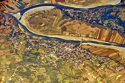 Aerial view of Jones, Isabela along the Cagayan River