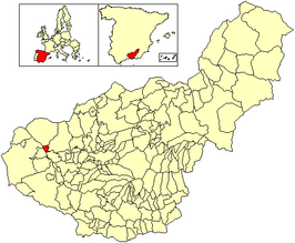 Kaart van Villanueva Mesía