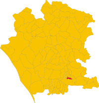 Locatie van Capodrise in Caserta (CE)