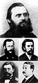 Image 6Balakirev (top), Cui (upper left), Mussorgsky (upper right), Rimsky-Korsakov (lower left), and Borodin (lower right). (from Romantic music)