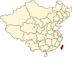台湾在清朝的位置