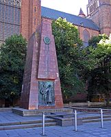 Sowjetischer Ehrenfriedhof bei der Stralsunder Marienkirche