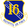 Emblema da Décima Sexta Força Aérea.
