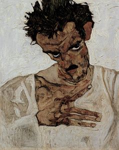 Egon Schiele: Autorretrato, (1912).
