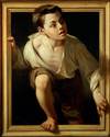 Példa a trompe-l’oeil festészetre (Pere Borrell del Caso, 1874)