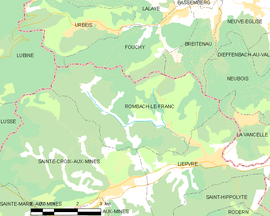 Mapa obce Rombach-le-Franc