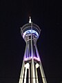 Alor Setar Tower seen at night.