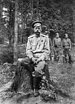 Nicolas II en captivité à Tsarkoie-Selo en 1917.