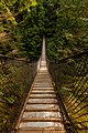 3. A Lynn Canyon Suspension Bridge. A híd 1912-ben épült, és a kanyon aljától 50 méter magasban húzódik (Lynn Canyon Park, Vancouver, Kanada) (javítás)/(csere)