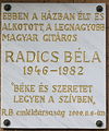 Radics Béla, Gyöngyösi utca 47.