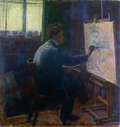 Autoportrait au chevalet, 1899.