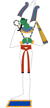 Osiris seisovana miehenä