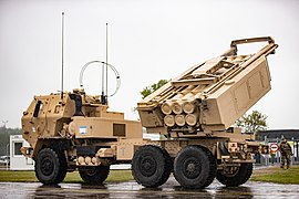 HIMARS 75-й абр во время учений DEFENDER-Europe в Борнхольме, Дания. 24 мая 2022 года