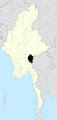 Location of Kayah State in Burma