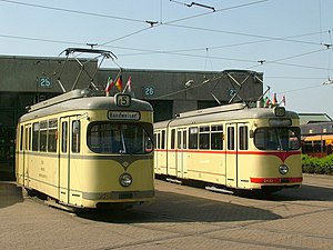 GT 6 2501 und 2432 im Betriebshof Heerdt