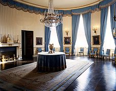 Blue Drawing Room na Casa Blanca, Washington.