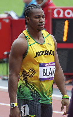 Yohan Blake Lontoon olympialaisissa 2012.