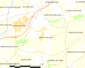 Poziția localității Épinay-sur-Odon