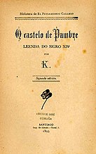O castelo de Pambre. Leenda do sigro XIV. 2ª ed., 1895.