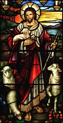 Jesus as Good Shepherd.