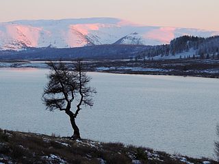 Le lac en hiver, non-glacé.