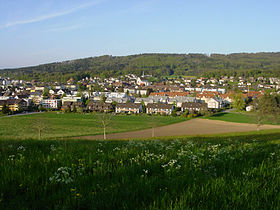 Fislisbach vom Boll aus gesehen