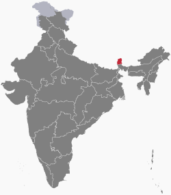 Location of सिक्किम की स्थिति