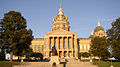 Iowa'nin altın kubbeli Eyalet Meclis Binası