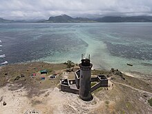 vue aérienne de l'île