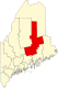 Map of Maine highlighting Penobscot County
