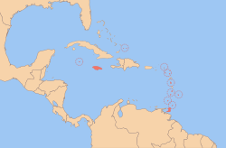 Location of West Indies