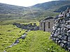 The High Street of the deserted village of Hirta, St Kilda