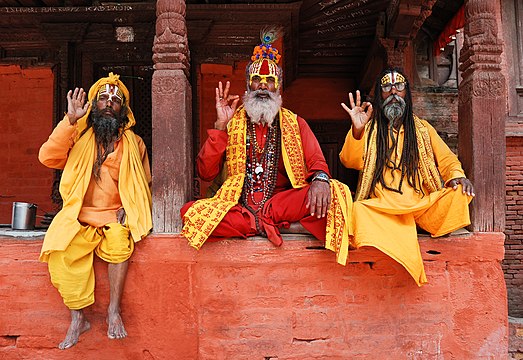 Sadhu's op Katmandoe se Durbarplein