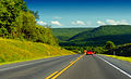 La route 220 traversant les Appalaches, à Lamar Township.