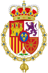 Escudo de armas del rey de España.