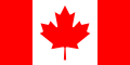 Canadas flagg fra 1965 med lønneblad fra Canadas riksvåpen