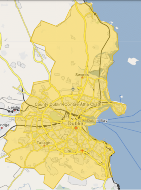 (Voir situation sur carte : comté de Dublin)