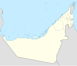 Emirat Adžman na mapi Ujedinjenih Arapskih Emirata
