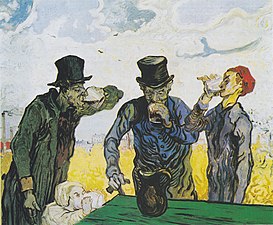 Vincent van Gogh, Men Drinking (after Daumier), 1890, The Art Institute of Chicago, Illinois (F667)