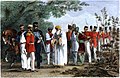 Zajetí posledního mughalského císaře Bahádura Šáha II. po potlačení velkého indického povstání roku 1857