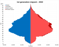 1st generation migrant background