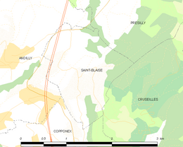 Saint-Blaise - Localizazion