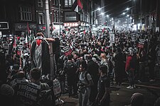 Pro-Palestinian protest in London on 9 October