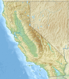 Map showing the location of Palisade Glacier