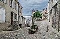 Street cross between rue des Papegaults and rue des Petis Degrés St. Louis.