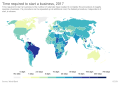 Image 1Time required to start a business in 2017 (from Business)