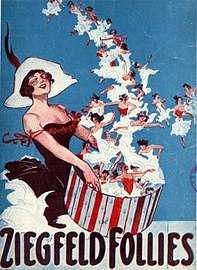 Affiche pour les Ziegfeld Follies en 1912