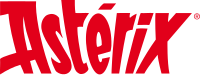 Asterix-logotypen, i sin franska originalversion med accent.