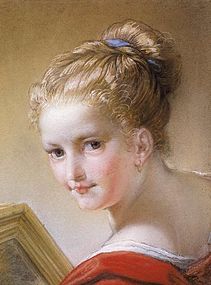Young Girl (1717), pastel on paper